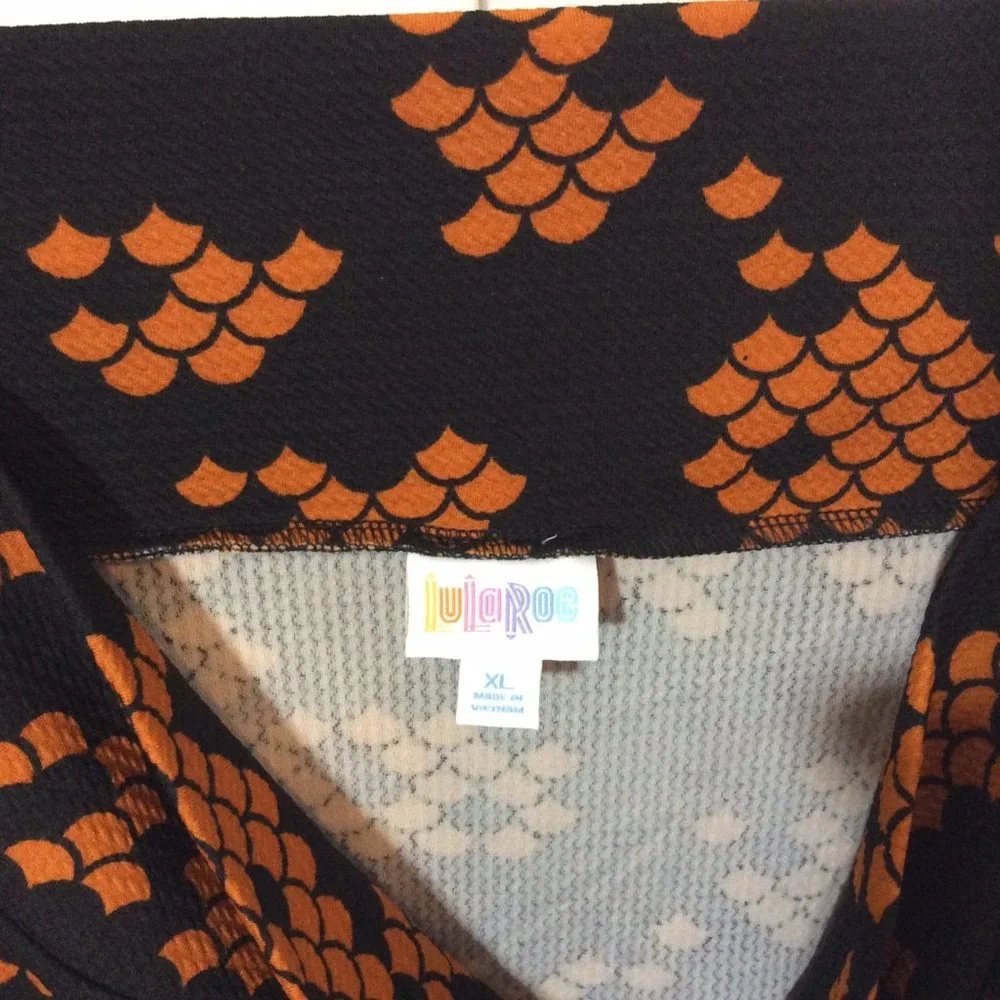 LuLaRoe CASSIE Pencil Stretch Skirt Size XL Black Knit Pull‎ On NWT